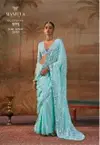 Kulvadhu By Manjula Georgette Embroidery Work Designer Saree